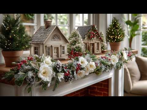 Видео: Элегантный рождественский тур по дому в красных, белых и золотых тонах 🎄 | Доступные и смелые иде...