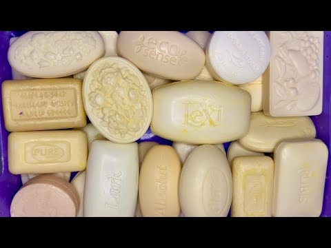 Видео: ASMR🔪Cutting dry white soap🤍🌨️🌫️soap.Резка белого,сухого мыла 🧼