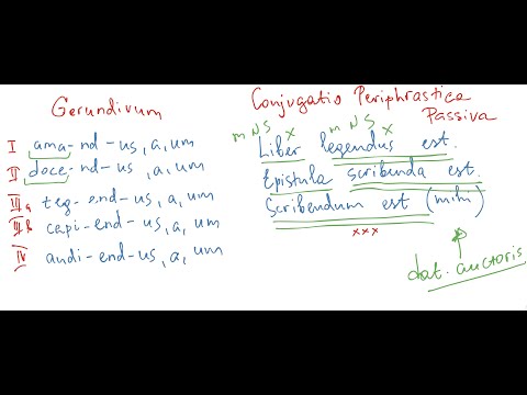 Видео: Латинский. Урок 6. Герундив. Второе описательное спряжение.