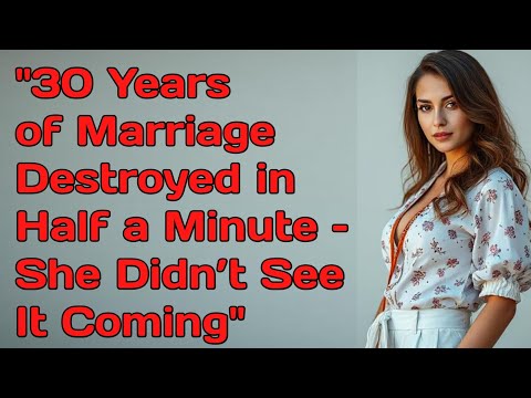 Видео: «30 лет брака разрушены за полминуты — она этого не ожидала» #разбитоесердце