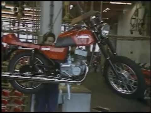 Видео: Производство мотоциклов Ява 350/638/0/00. Завод Ява ЧССР 1988 г. 90 % экспорт в СССР.