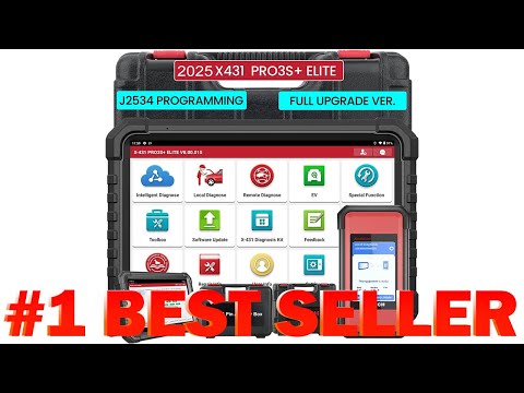 Видео: LAUNCH X431 PRO3S+ Elite, 2025 Универсальный двунаправленный сканер с J2534 - B0D7VS8SHS