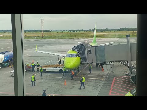 Видео: Embraer 170 а/к S7 Airlaines | Рейс Ханты-Мансийск-Новосибирск