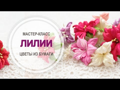 Видео: Мастер-класс "Лилия" из бумаги