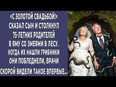 Видео: С золотой свадьбой! сказал сын и столкнул 75-летних родителей в яму со змеями. История до мурашек…