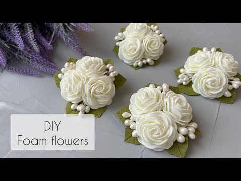 Видео: 🌸 Быстро, просто и красиво 🌸 Цветы из фоамирана на резинках 🌸 DIY handmade Flores de fomi