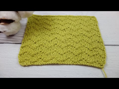 Видео: Простой и красивый узор спицами "ВОЛНА" для вязания шапок  /Simple and beautiful knitting pattern