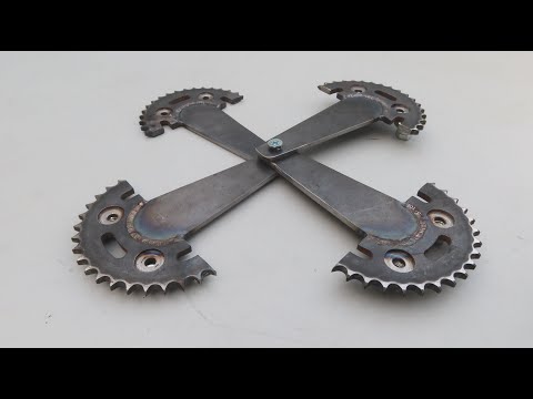 Видео: Попробуйте сделать раздвижной сварочный стол из велосипедной звездочки и торца...