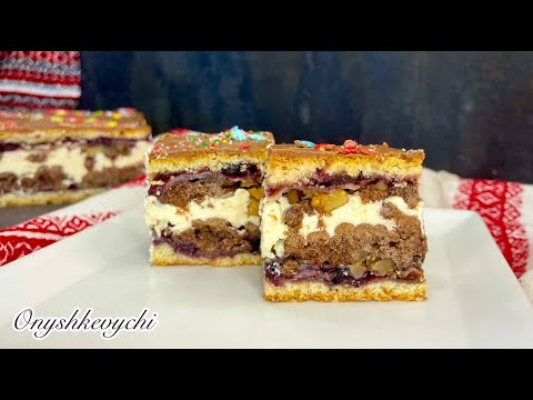 Видео: "ВИШИВАНКА" ПО-НОВОМУ 🩵💛ОДНИМ КОРЖЕМ