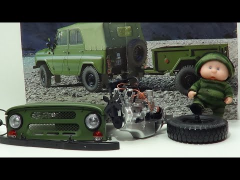 Видео: Сборка УаЗ 469 №10 №11 Масштаб 1:8 deagostini