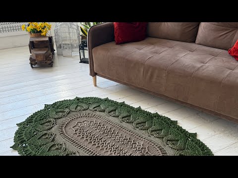 Видео: Вязаный ковёр за неделю 🤗