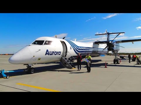 Видео: Перелёт Хабаровск-Благвещенск Bombardier DHC-8-Q400 "Аврора"