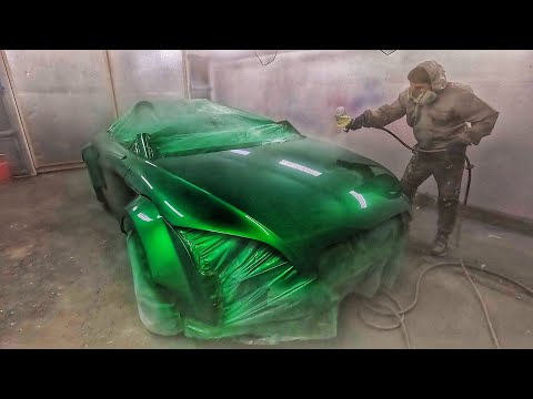 Видео: Простите меня любители ВАГа! Покраска Спайдера Ауди ТТ.