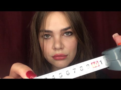 Видео: ХУДОЖНИЦА ИЗМЕРИТ И НАРИСУЕТ ТЕБЯ - АСМР