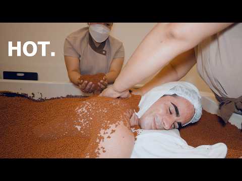 Видео: ASMR: ВАННА С ГОРЯЧИМ ВУЛКАНИЧЕСКИМ ПЕСКОМ и скраб с массажем в 4 руки
