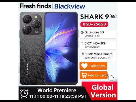 Видео: Обзор Blackview Shark 9 - 5G, 4К, ИИ, 5А/ч, 90Гц, очень яркий экран... и симпатичные крышки :-)