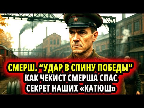 Видео: СМЕРШ. “УДАР В СПИНУ ПОБЕДЫ” КАК ЧЕКИСТ СМЕРША СПАС СЕКРЕТ НАШИХ «КАТЮШ»