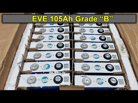 Видео: Lifepo4 елементи EVE 105Ah Grade "В"