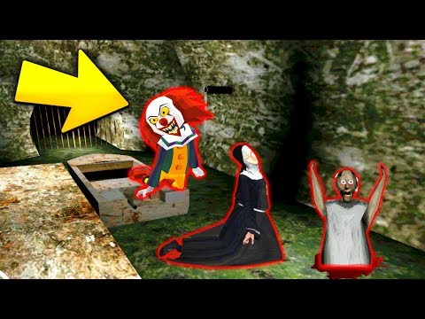 Видео: КЛОУН "ОНО" ПЕННИВАЙЗ КОНЦОВКА и МОНАХИНЯ в ГРЕННИ Сосед - Clown Neighbor Gang Granny