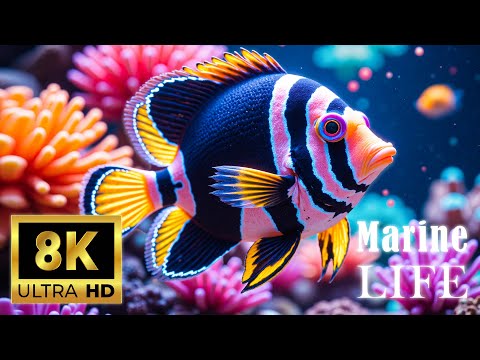 Видео: Расслабляющая фортепианная музыка 🐬 Потрясающие морские пейзажи в ярком 8K ULTRA HD