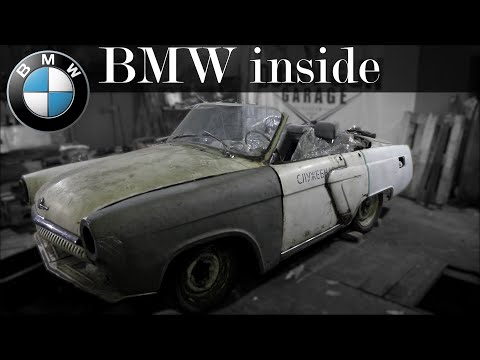 Видео: Уникальная ВОЛГА получает мотор BMW