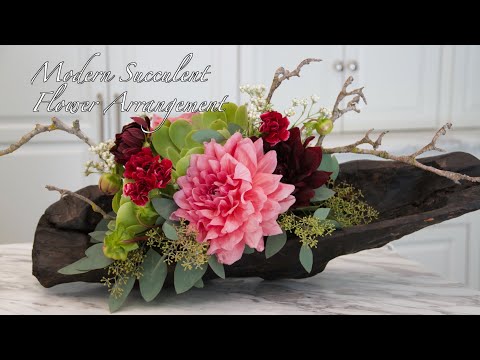 Видео: Как создать современную цветочную композицию с суккулентами