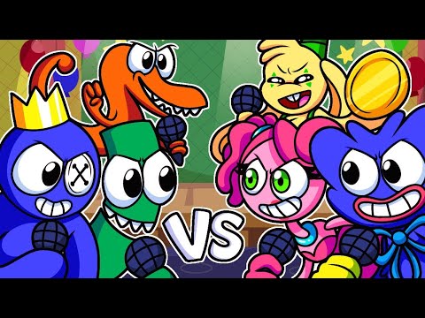 Видео: РАДУЖНЫЕ ДРУЗЬЯ - МЕГАКОЛЛАБ! | Poppy Playtime/Rainbow Friends - Анимации на русском