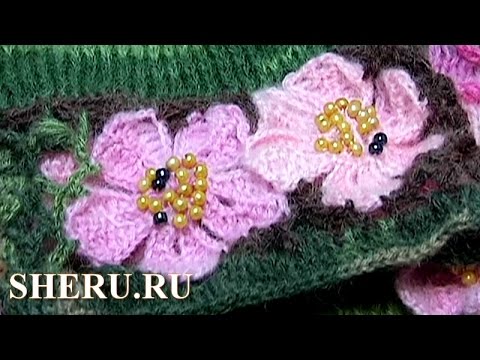 Видео: How To crochet Flat Flower Урок 19 Вязание Цветка крючком