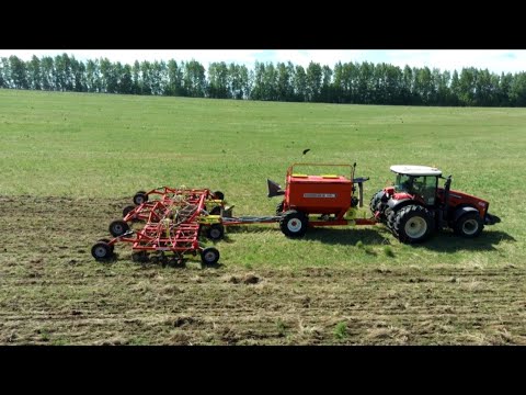 Видео: Сеем целину без вспашки. No-Till, основное преимущество. Wersatile 320 + Agrator Ancer 9800.