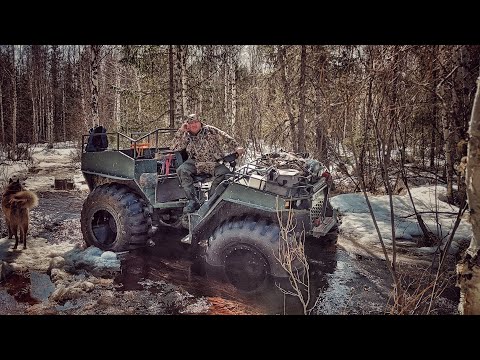 Видео: ВЕСЕННИЙ ВЫЗОВ: ТЯЖЁЛЫЙ ПУТЬ К ЛЕСНОЙ ИЗБЕ. УСТАНОВКА СОЛОНЦОВ.
