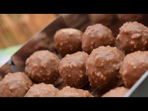 Видео: Шоколадови Бонбони тип Фереро Роше | Chocolates Ferrero Rocher | Конфеты Ферреро Роше