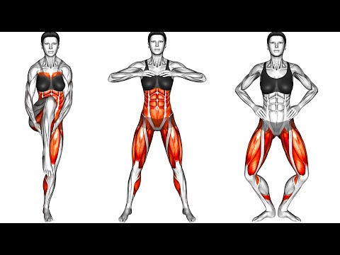 Видео: 9 лучших Упражнений стоя чтобы Похудеть Дома