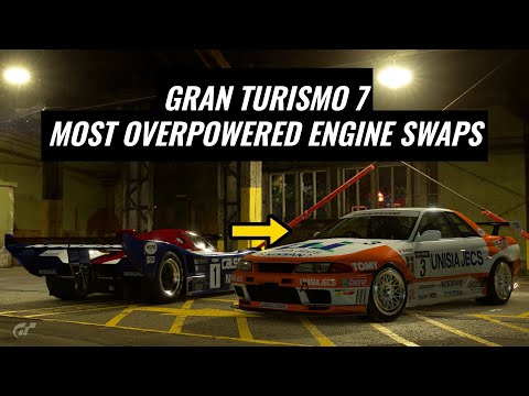 Видео: 5 вариантов замены двигателей повышенной мощности в Gran Turismo 7