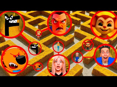 Видео: НЕ ЗАХОДИ В ЭТОТ ЛАБИРИНТ! Там ПРИВЕТ СОСЕД 2, БУКВА F, МАЛЫШ.EXE, МИМИМИШКИ.EXE, СОЛНЦЕ и ЛУНА!!!