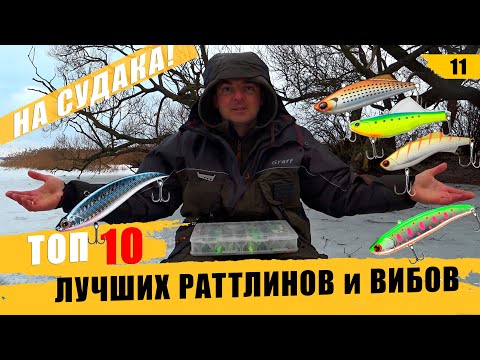 Видео: ТОП 10 ЛУЧШИХ РАТТЛИНОВ И ВИБОВ НА СУДАКА. ОБЗОР