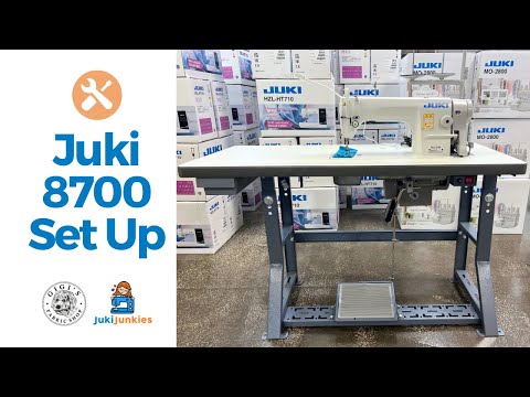 Видео: Juki DDL-8700 Промышленная настройка (одноигольная прямая челночная машина)