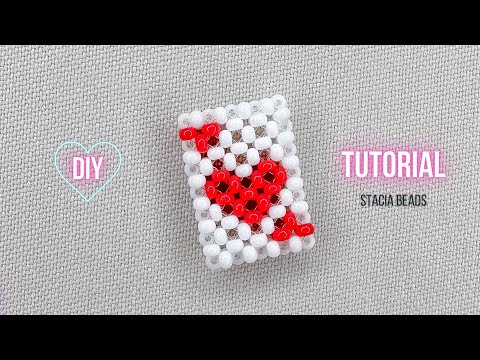 Видео: Туз Черви / Игральные карты из бисера крестиком