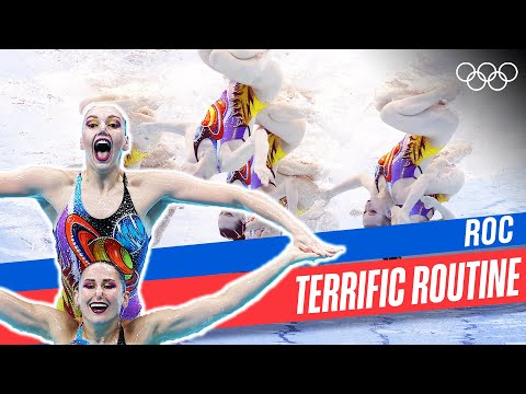 Видео: Великолепное выступление команды ОКР в синхронном плавании в Токио 2020!🥇