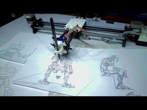 Видео: Drawing Robot. Робот - Художник на 3D принтере