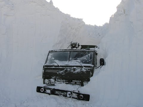 Видео: зимник бездорожье день на ямале на камазе в путь