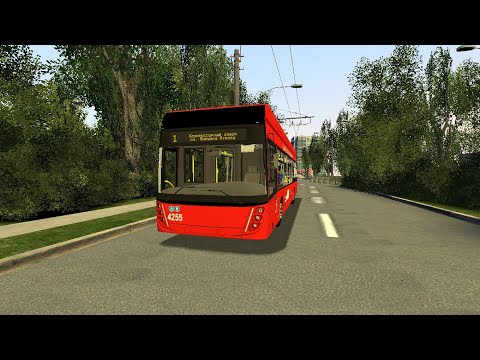 Видео: Игры.Покатушки по игре Garry's mod Trolleybus FS, карта Тролленза, УТТЗ-6241.01, борт.4255, марш.1