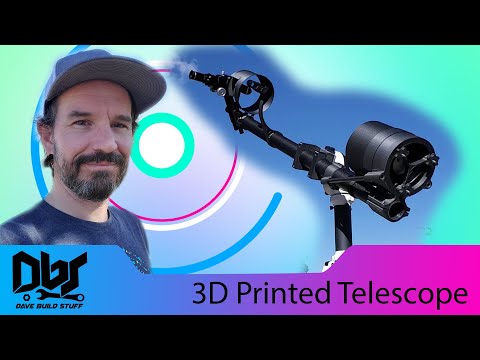 Видео: Необычный телескоп из углеродного волокна — конечно же, напечатанный на 3D-принтере