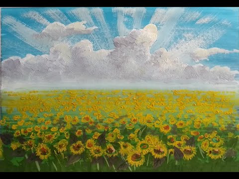 Видео: Мастер Класс. Гуашь. ОНЛАЙН УРОК.ПОДСОЛНУХИ