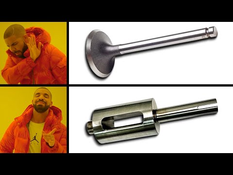 Видео: По сравнению с поворотными клапанами обычные клапаны выглядят нелепо. Почему мы их не используем?