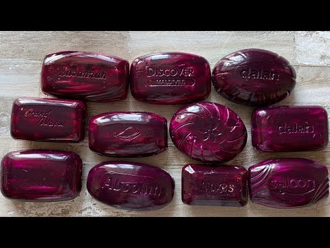 Видео: ASMR SOAP| Cutting colored soaр | Soap Carving| Резка крашенного мыла