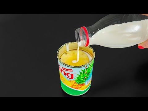 Видео: Просто добавьте молока в ананас! Всего 2 ингредиента! Я больше не покупаю их в магазинах!