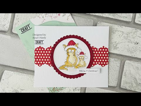 Видео: Легко… Веселая рождественская открытка # Craftaddictionuk # Код купона Susan5