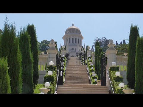 Видео: Израиль. Хайфа. Бахайские сады.