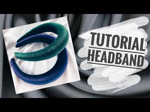 Видео: #МК - Бархатный объемный ободок | #Tutorial - velvet padded headband