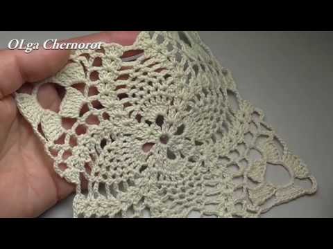 Видео: Платье из квадратов  Квадрат с ананасом